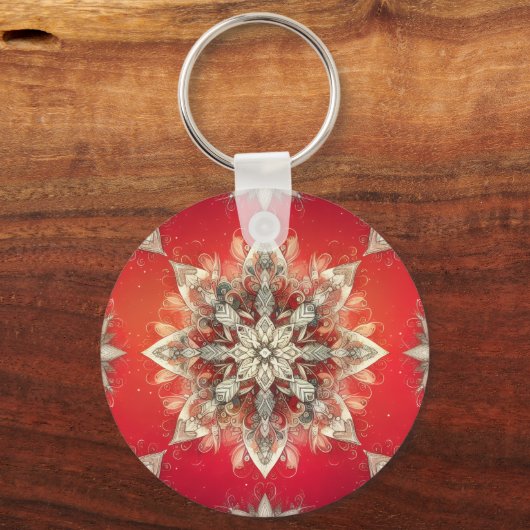 December Snowflakes  Sleutelhanger (Achterkant)