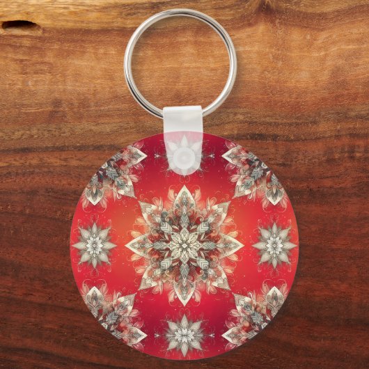 December Snowflakes Sleutelhanger (Voorkant)