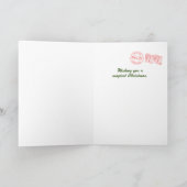 December Sunset Christmas Kaart (Binnen)