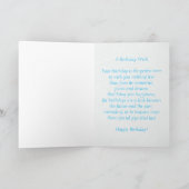 December Turquoise Birthstone Birthday Card Kaart (Binnen)