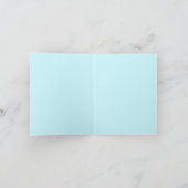 December Turquoise Gewone Edelsteen Vlinder Kunst Kaart (Binnen)