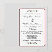 December vakantie bruiloft semi-Casual Kaart (Voorkant / Achterkant)