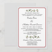 December Vakantie Winter formele bruiloft uitnodig Kaart (Voorkant / Achterkant)