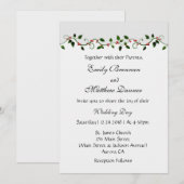 December Vakantie Winter Huwelijk Casual Uitnodigi Kaart (Voorkant / Achterkant)