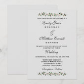 December Vakantie Winter Huwelijk Casual Uitnodigi Kaart (Voorkant / Achterkant)