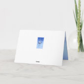 December Verjaardag, besneeuwde sparren en kerstba Feestdagen Kaart (Achterkant)