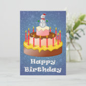 December - vogeldagkaart (Staand voorkant)