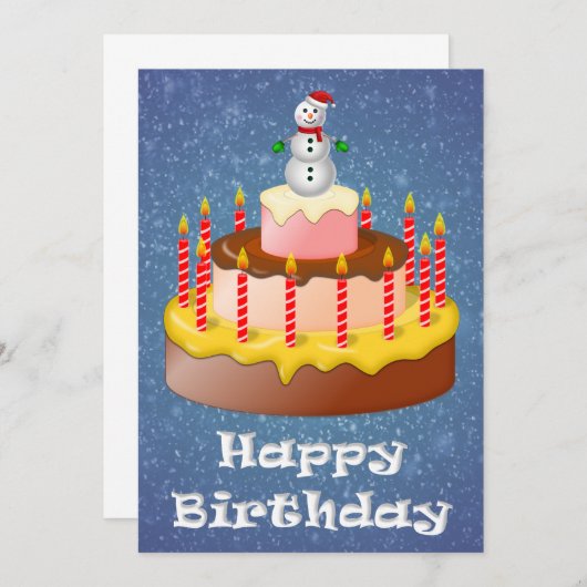 December - vogeldagkaart (Voorkant / Achterkant)