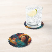 December vreugdevolle kerstvreugde kartonnen onderzetters (Insitu)