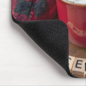 December warme chocolademelk met geplette deken muismat (Hoek)