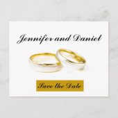 December Wedding Save the Date Aankondiging (Voorkant)