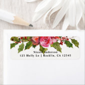 December Winter Bruiloft Holly Berry Bloemenvakant Etiket (Insitu)