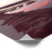 December zonsondergang, Cimarron River, Oklahoma Poster (Hoek)