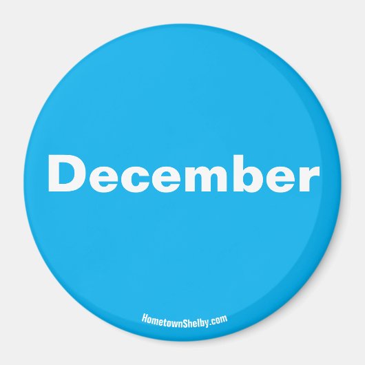 decembermagneet magneet (Voorkant)