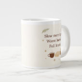 Decemberochtenden | Langzame ochtenden. Warme hand Grote Koffiekop (Voorkant rechts)