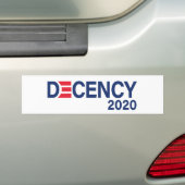Decency 2020 Biden Harris 2020 Election Bumpersticker (Op auto)