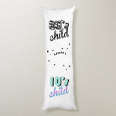 Decennia moeder en Baby van 1980 / 2010 Lichaamskussen (Achterkant (Verticaal))