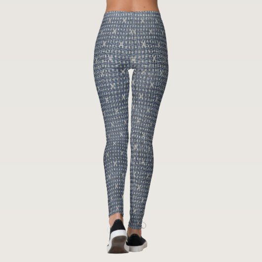 Decent Grey color Textured  Leggings (Achterkant)