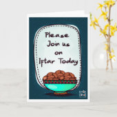 Decent Iftaar Invite Kaart (Gele Bloem)