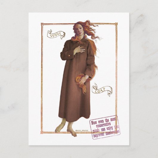 "Decent" Venus Postcard Briefkaart (Voorkant)