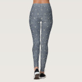 Decente grijze kleur Textured Leggings (Achterkant)