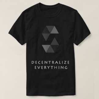 Decentraliseer Alles Crypto Kunst T-shirt