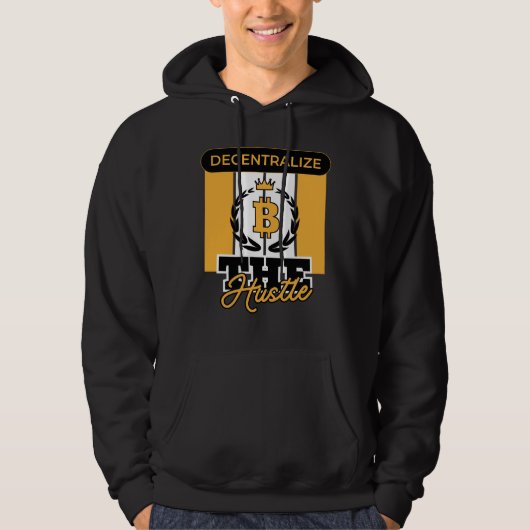 Decentraliseer de Hustle™ Crypto Grit Edition Hoodie (Voorkant)