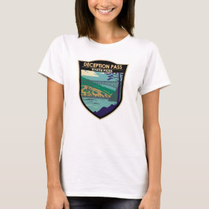 Deceptapas State Park Bridge Washington Badge T-shirt