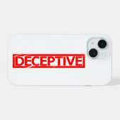 Deceptief stempel iPhone 15 case (Achterkant horizontaal)