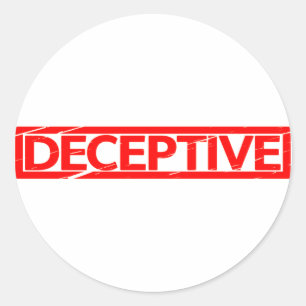 Deceptief stempel ronde sticker