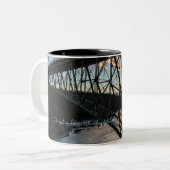 Deception Pass-brugmok Tweekleurige Koffiemok (Voorkant links)