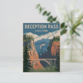 Deception Pass State Park Briefkaart (Staand voorkant)