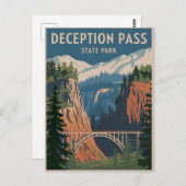 Deception Pass State Park Briefkaart (Voorkant / Achterkant)