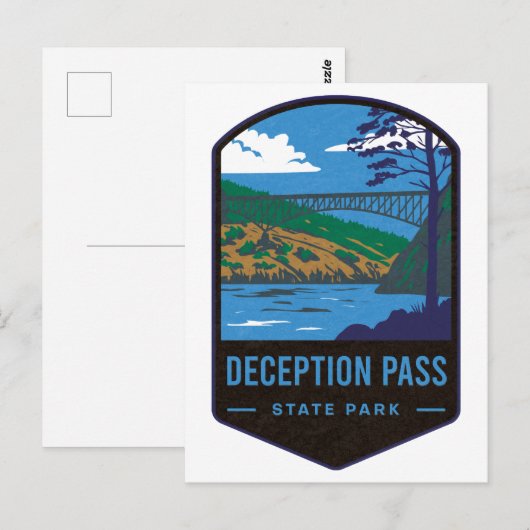Deception Pass State Park Briefkaart (Voorkant / Achterkant)