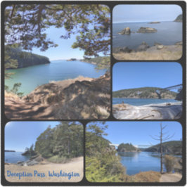 Deception Pass Vinyl sticker collage