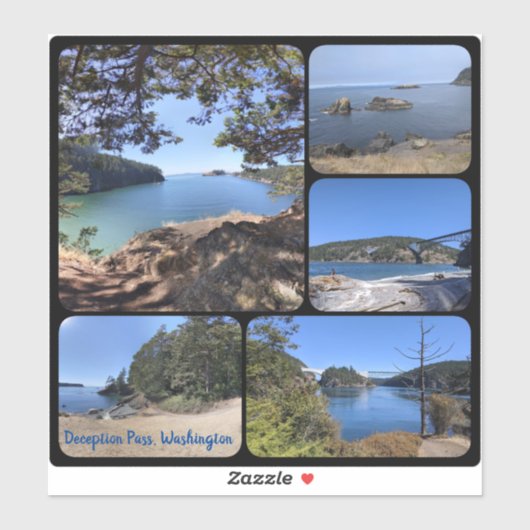 Deception Pass Vinyl sticker collage (Vel)