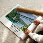 Deception Pass Washington Poster, Aquarel, Klant Poster