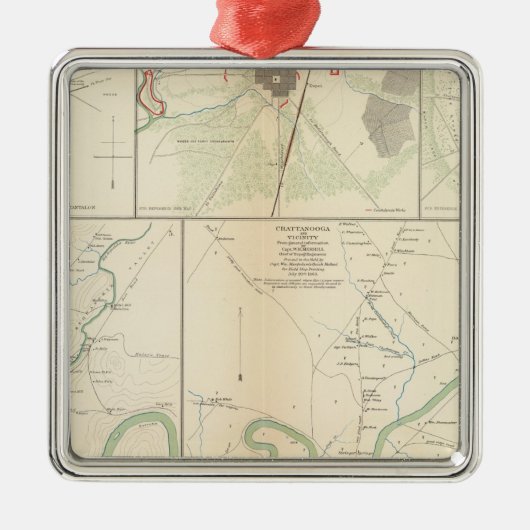 Decherd, Manchester, Tullahoma, Jasper Metalen Ornament (Voorkant)