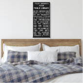 Decimaal openbare bibliotheek dewey op canvas afdruk (Insitu (Slaapkamer))