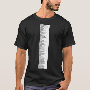 Decimaal systeem van dewey van het teken van de bi t-shirt