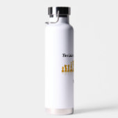 Decisitief de Speler van de Schaak binnen Reflecte Waterfles (Rechts)