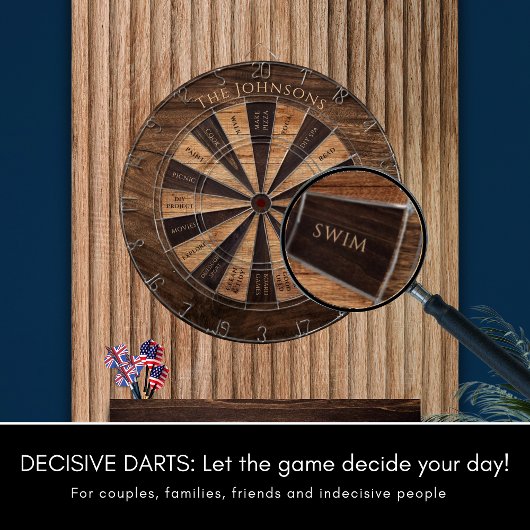 Decisive Darts Houten Effect Rustiek Dartboard Dartbord