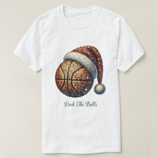 Deck de Ballen Basketbal Vakantie T-shirt (Design voorkant)