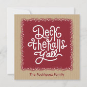 Deck de hal len allemaal feestdagenkaart (Voorkant)