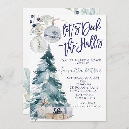 Deck de Hallen Bruids Uitnodiging (Voorkant / Achterkant)