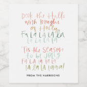 Deck de Hallen Custom Wijn Label Wijn Etiket (Enkel label)