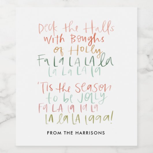 Deck de Hallen Custom Wijn Label Wijn Etiket (Enkel label)