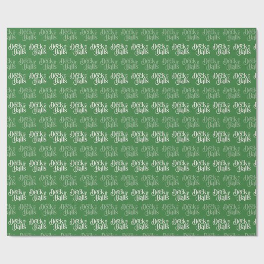 Deck de Hallen groen Cadeaupapier (Vlak)