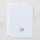 Deck de Hallen Kerstmis Pickleball Toernooi Kaart (Achterkant)