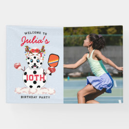 Deck de Hallen Kerstmis Pickleball Toernooi Spandoek